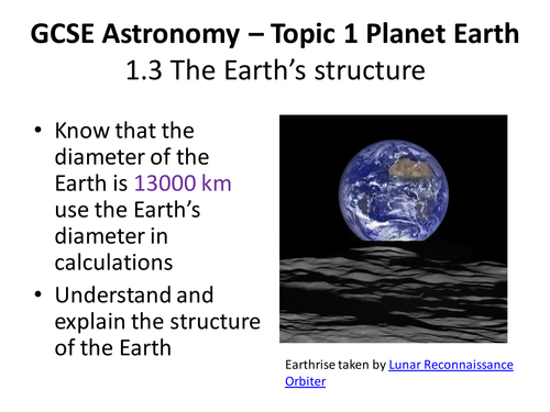 The Earth's Structure - GCSE Astronomy (9-1)