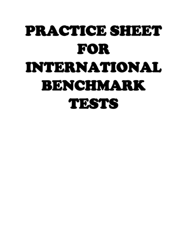 Practice questions for IBT