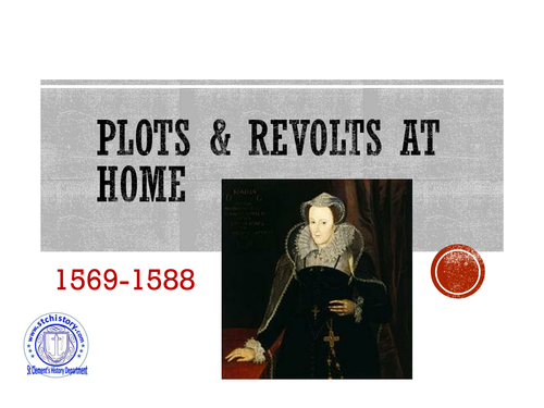Edexcel 9-1 Elizabeth I - Plots (EDITABLE)