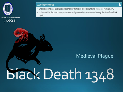 Edexcel 9-1 Medicine Through Time - Black Death (EDITABLE)