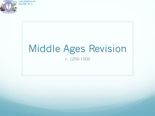 Edexcel 9-1 Medicine Through Time - Medieval Revision