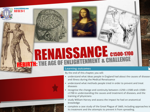 Edexcel 9-1 Medicine Through Time - Renaissance / Sydenham (EDITABLE)