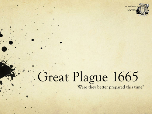 Edexcel 9-1 Medicine Through Time - Great Plague (EDITABLE)