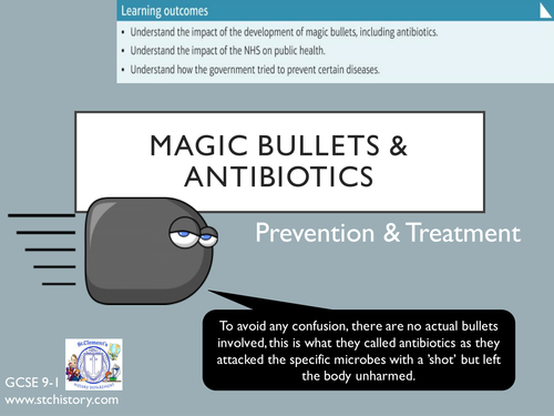 Edexcel 9-1 Medicine Through Time - Magic Bullets (EDITABLE)