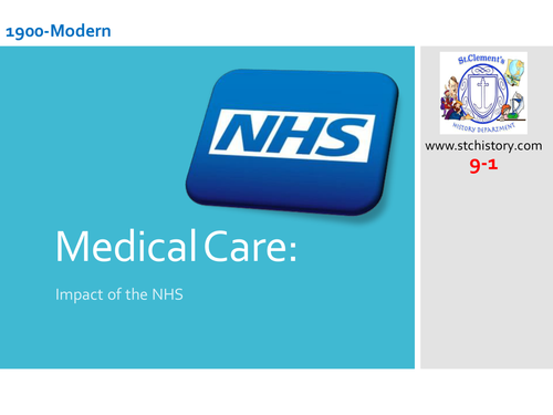 Edexcel 9-1 Medicine Through Time - UPDATED: NHS & Government (EDITABLE)