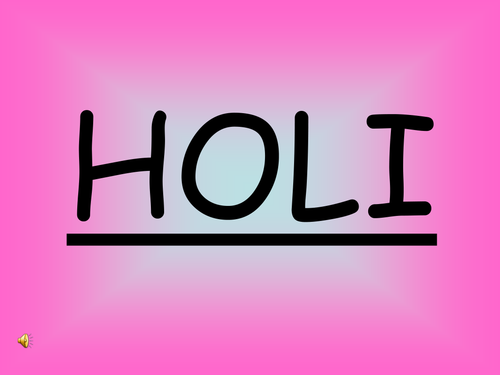 Holi Powerpoint