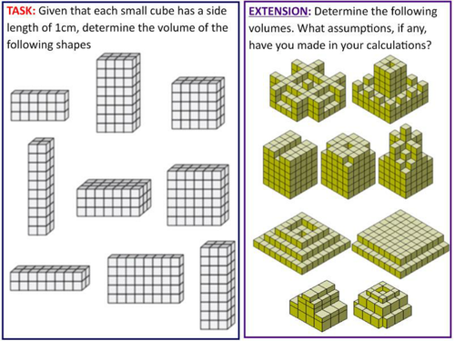 Cube building to cuboid, how many cubes are needed - Create your own  individually crafted math worksheets.