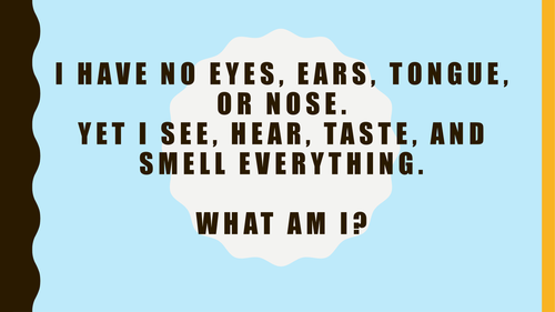 yr 7/8 writing to describe lesson