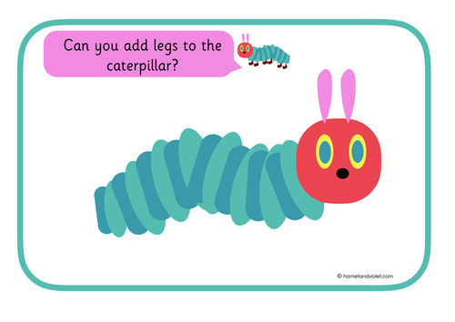 The Very Hungry Caterpillar Style Play Dough Mats