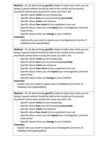 Practical Check Lists