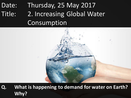 2. Increasing Global Water Consumption