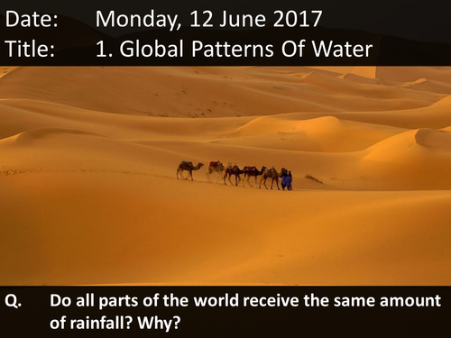 1. Global Patterns Of Water