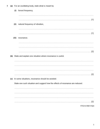 A2 Circular and Simple Harmonic Motion Worksheets