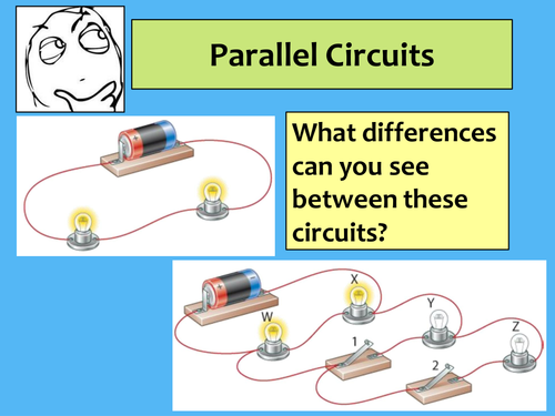 Series and Parallel circuits lesson