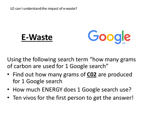 Key Stage 3/4 emerging trends - environmental concerns