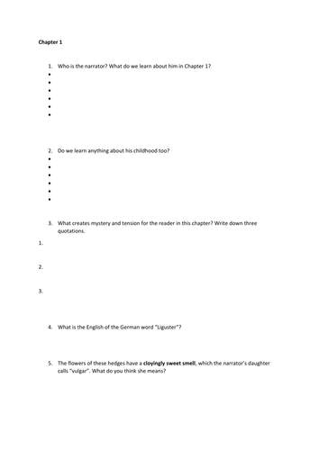 Spies - Chapter 1 worksheet