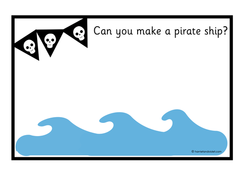 Pirate Play Dough mats