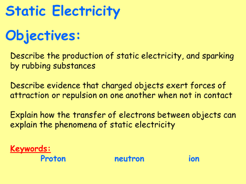 New AQA P4.10 (New Physics GCSE spec 4.4 - exams 2018) - Static charge (PHYSICS ONLY)