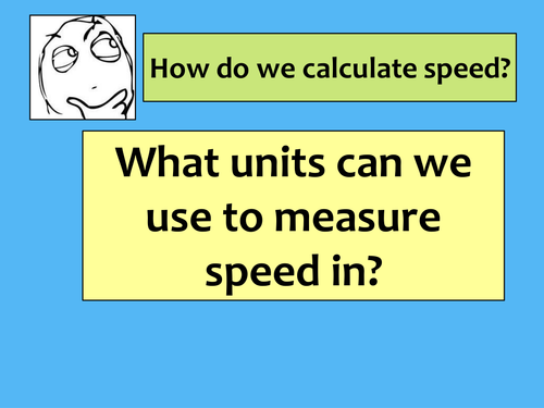 Speed and distance-time graph Lesson - Introduction and calculations