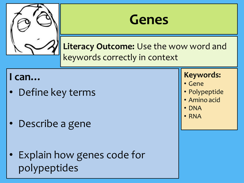 AQA AS Biology Genes lecture notes