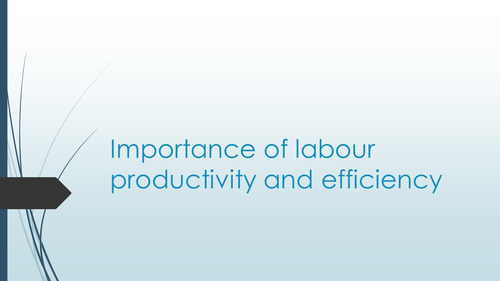 Importance labour productivity
