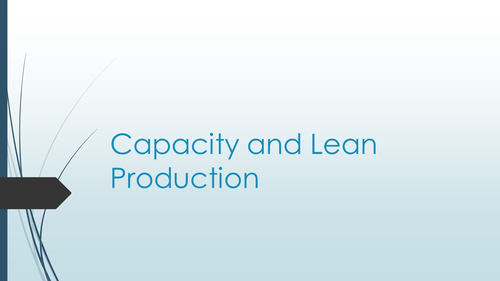 Capacity Lean Production