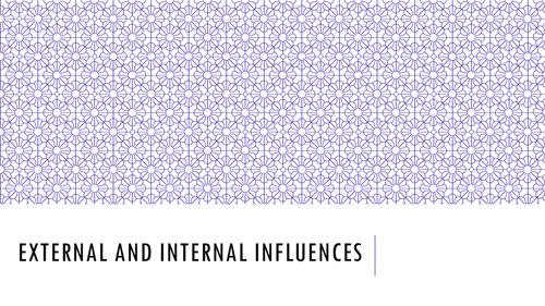 Influences on Financial Objectives