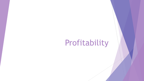 Profitability
