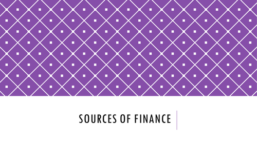 Choosing source of finance