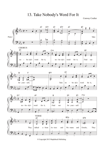 Take Nobody's Word For It (song)