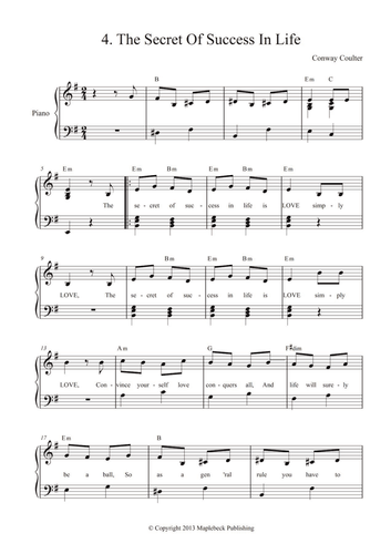 The Secret Of Success In Life (song)