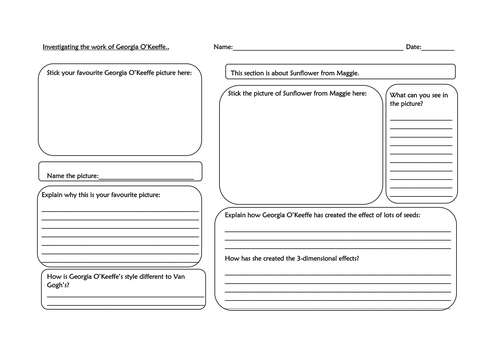 Art - Investigating Artists. Georgia O'Keeffe and Stephen Wiltshire.
