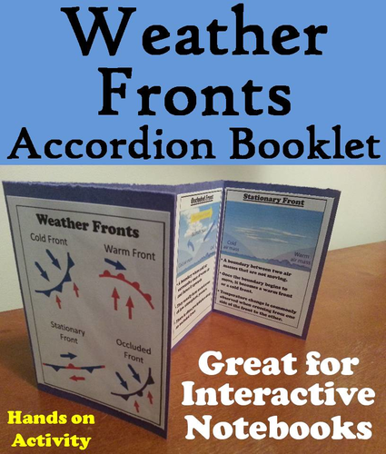 Weather Fronts Accordion Booklet