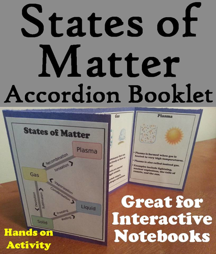 States of Matter Accordion Booklet