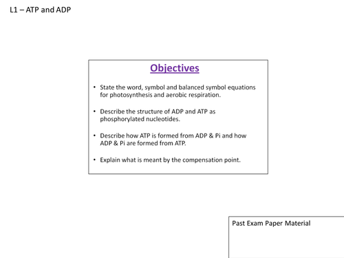 5.2.1 Photosynthesis Unit OCR A2 Biology