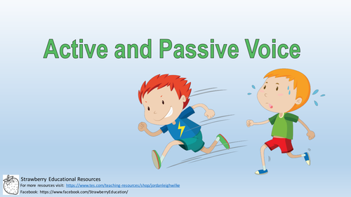 Active And Passive Voice Presentation Teaching Resources 