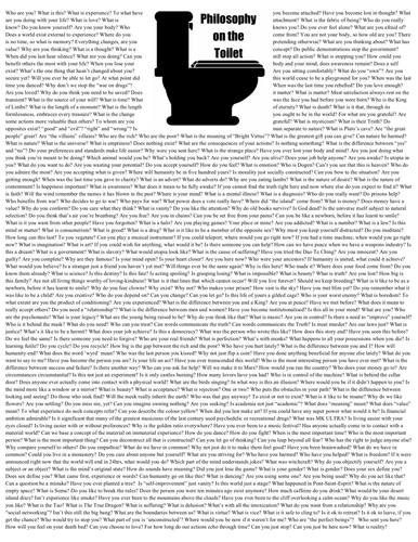 PHILOSOPHY ON THE TOILET [POSTER]