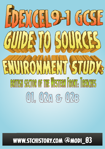 Edexcel 9-1 'How to...' Environment Study - British Sector of the Western Front
