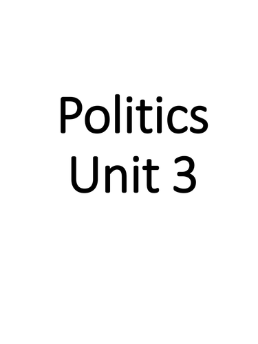 Politics A level 3c Elections