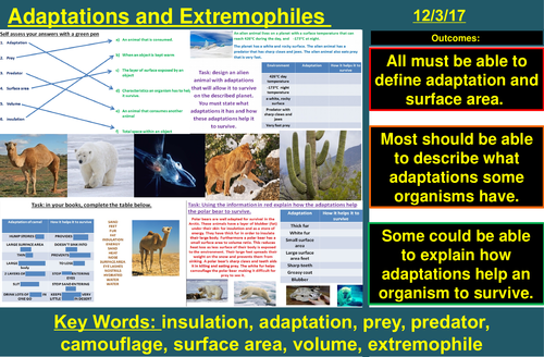 Adaptations and Extremophiles | AQA B2 4.7 | New Spec 9-1 (2018)