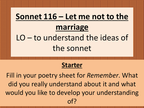 Sonnet 116