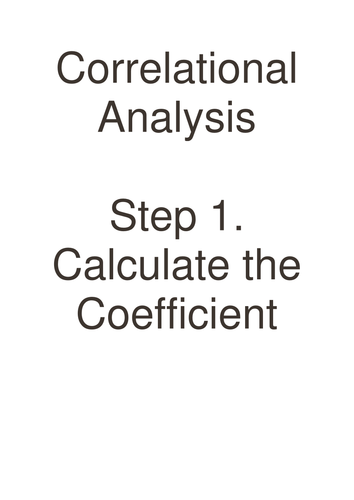 How to calculate Spearman's Rho | Teaching Resources