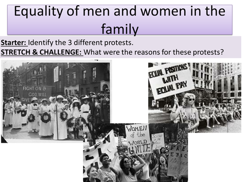 2.7 Equality of men and women in the family - NEW Edexcel - Marriage and the Family