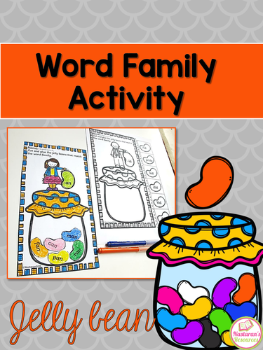 Word Family Activity {Jelly Bean}