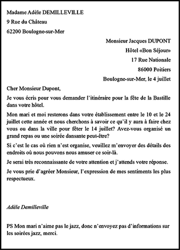 Writing a formal letter to a tourist information office