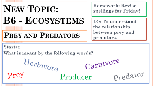 Ecosystems Unit of Work