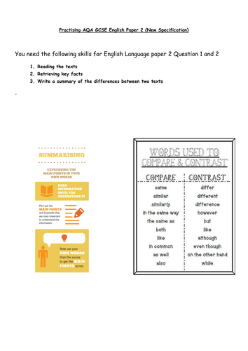 Comparing Differences Between Texts