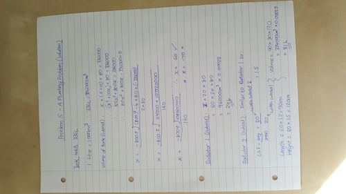New GCSE Problem Solving: Problem 5 - A Plumbing Problem (Grade 8)
