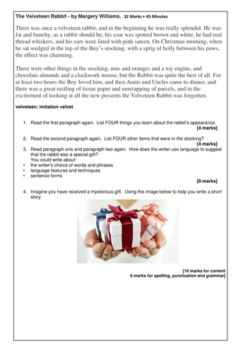 AQA Paper 1 Style Mini Mock for LA YR9