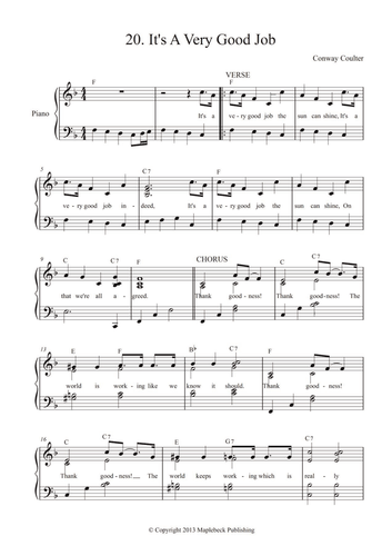 It's A Very Good Job (song)